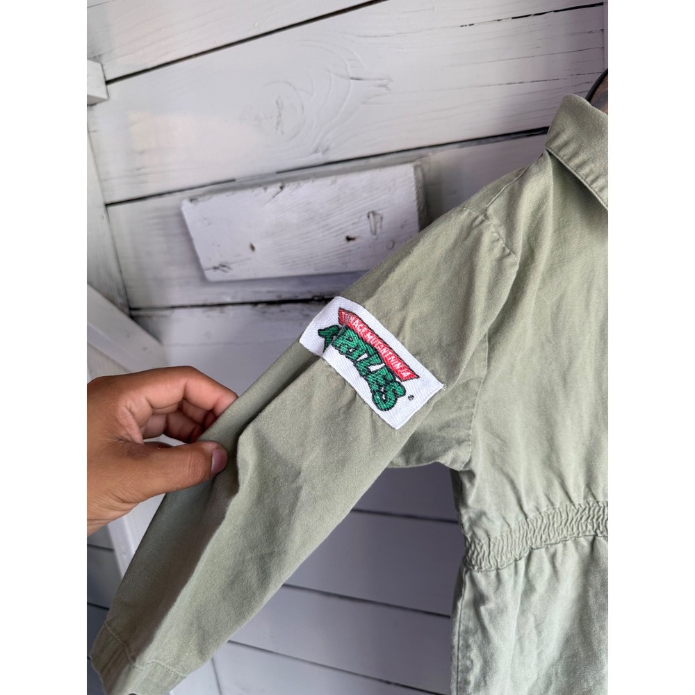 Vintage 1989 Teenage Mutant Ninja Turtles TMNT Kids Jumpsuit Coveralls Green - Picture 4 of 6